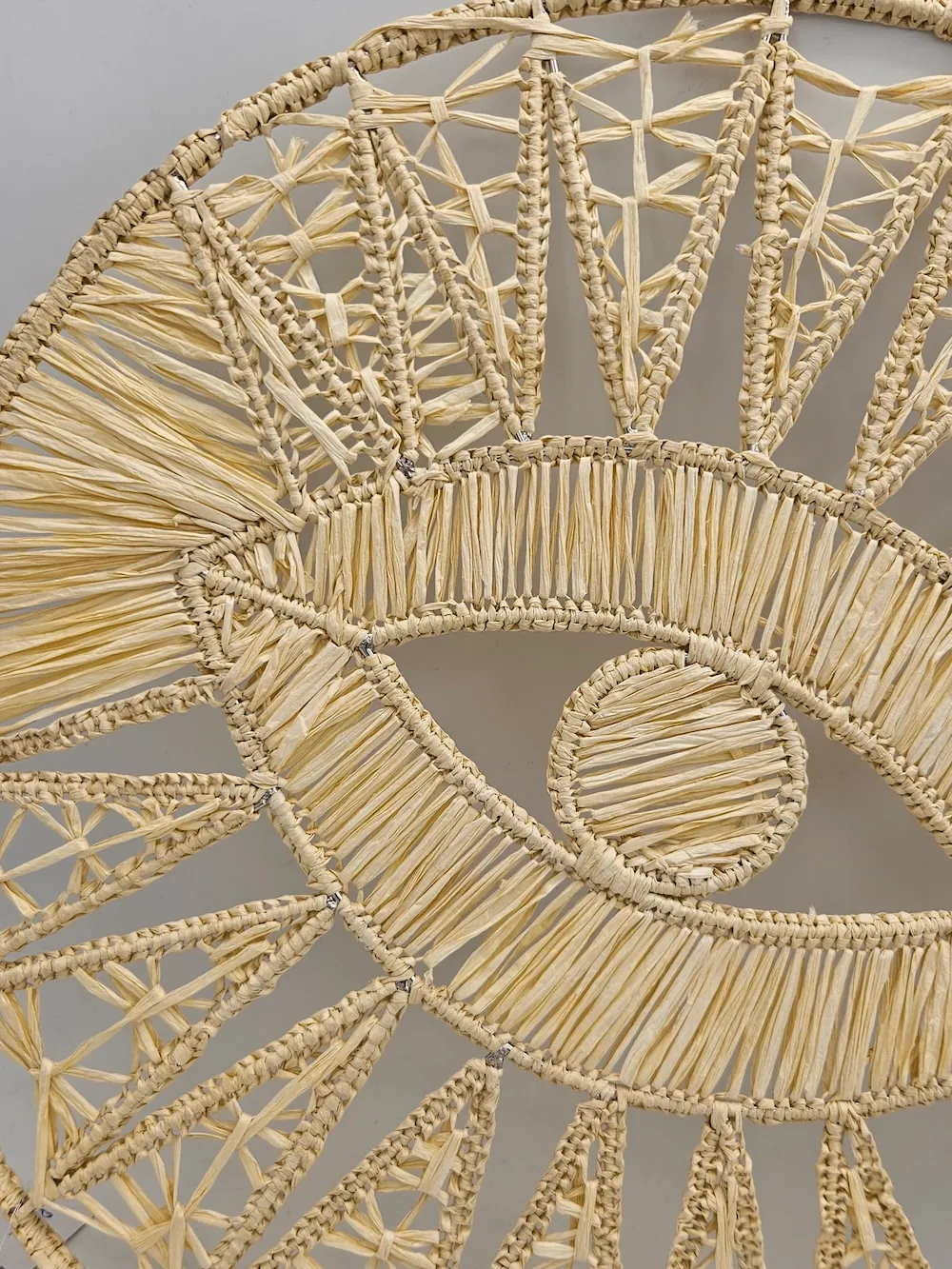 Les Ottomans All Seeing Eye dækkeserviet raffia blå