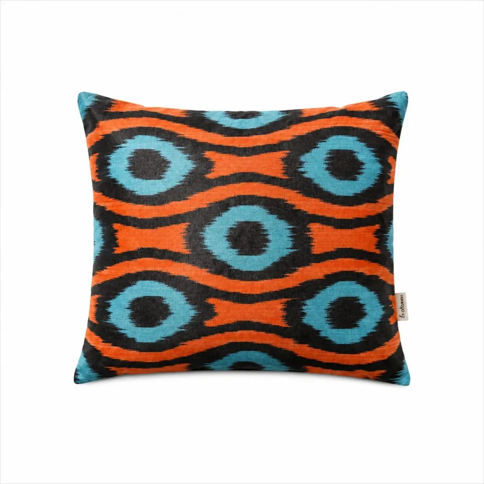 Les Ottomans S359 pudebetræk ikat silke