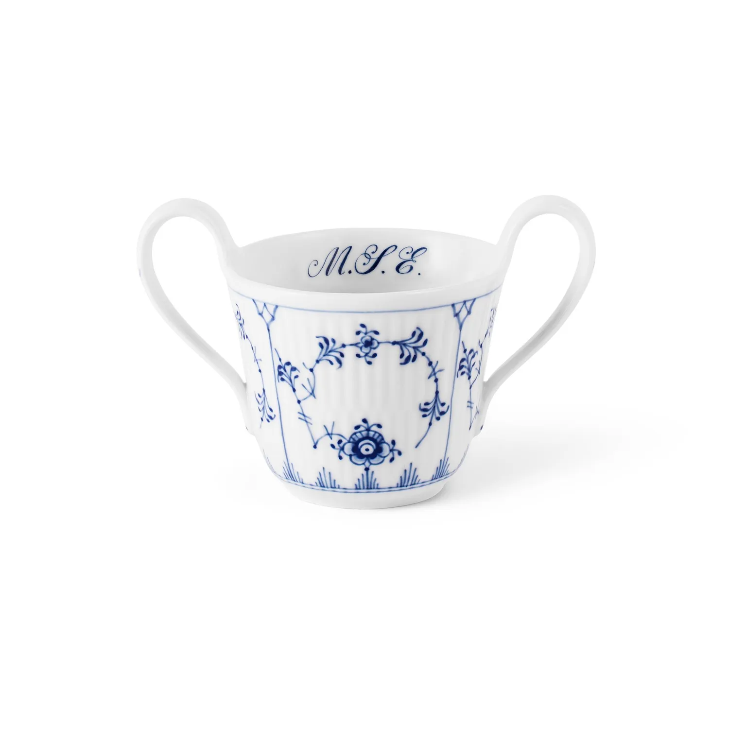 Royal Copenhagen Musselmalet Riflet babykop Bespoke 13 cl personlig