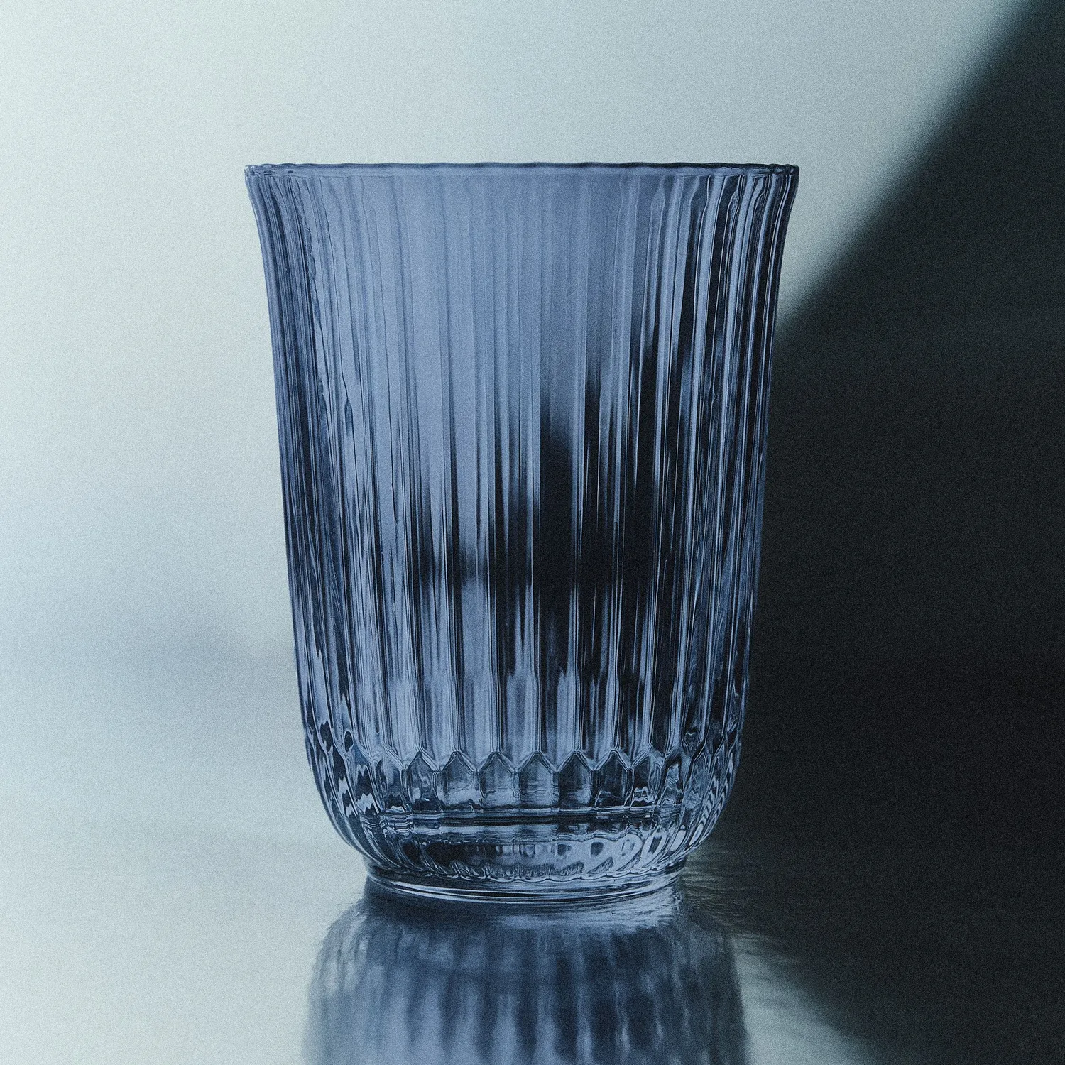 Kgl. Porcelæn Waves highballglas 33 cl blå 2 stk. glas