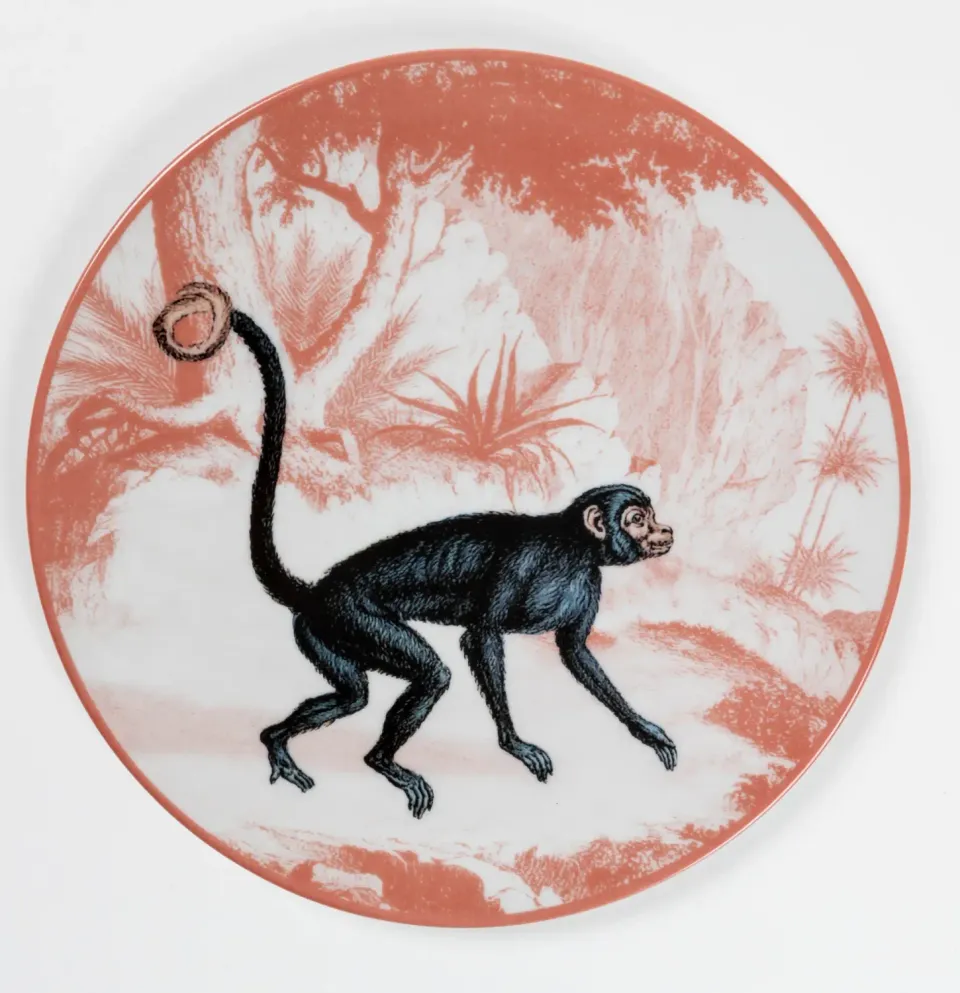 Les Ottomans La Menagerie Ottomane MEN03 desserttallerken porcelæn