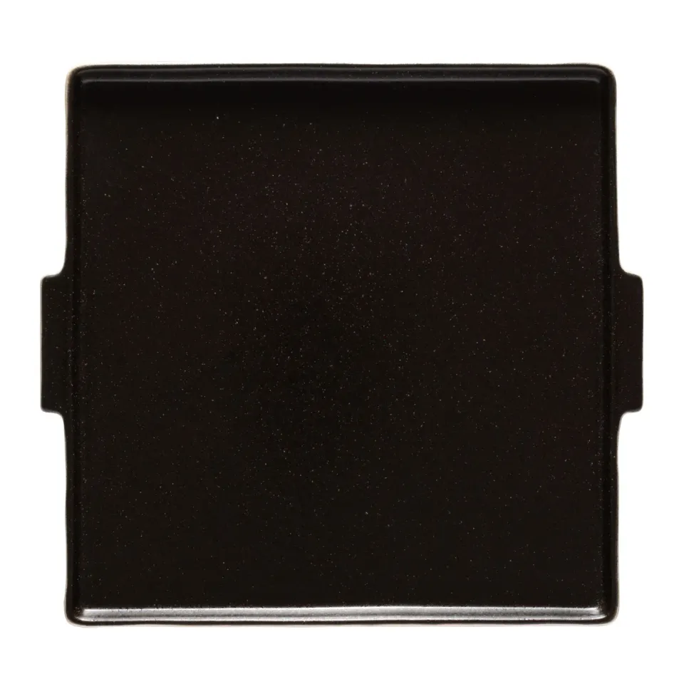 Costa Nova Nótos serveringsfad firkantet Latitude Black mat