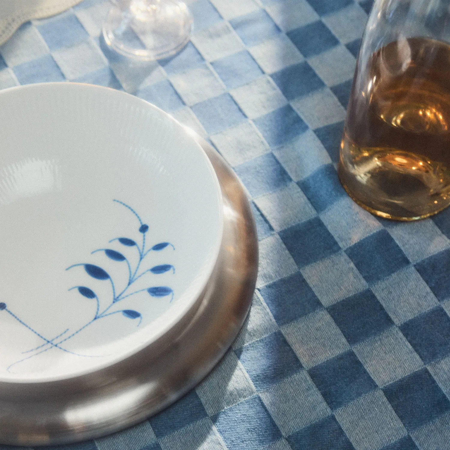 Kgl. Porcelæn Blå Mega Riflet skål 110 cl serveringsskål