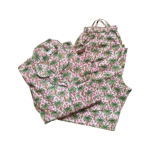 Les Ottomans PJ03 pyjamas bomuld håndtrykt ikat