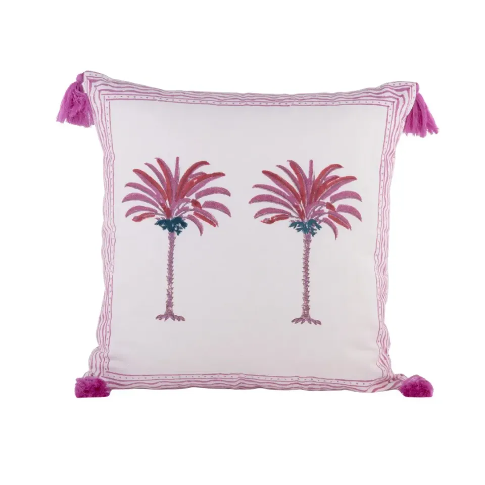 Les Ottomans Palm THC02 pudebetræk bomuld grøn