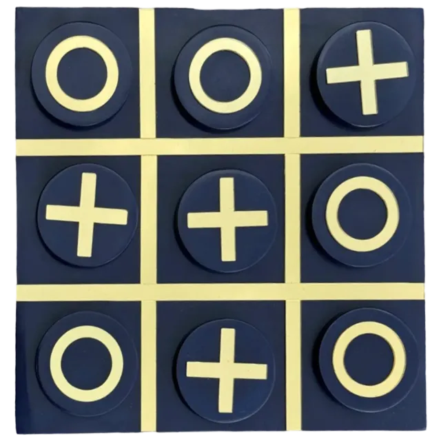 Les Ottomans Gioco del Tris kryds og bolle spil resin dekorativt