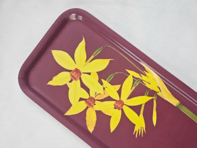 Les Ottomans Fiore Giallo træbakke gul blomst