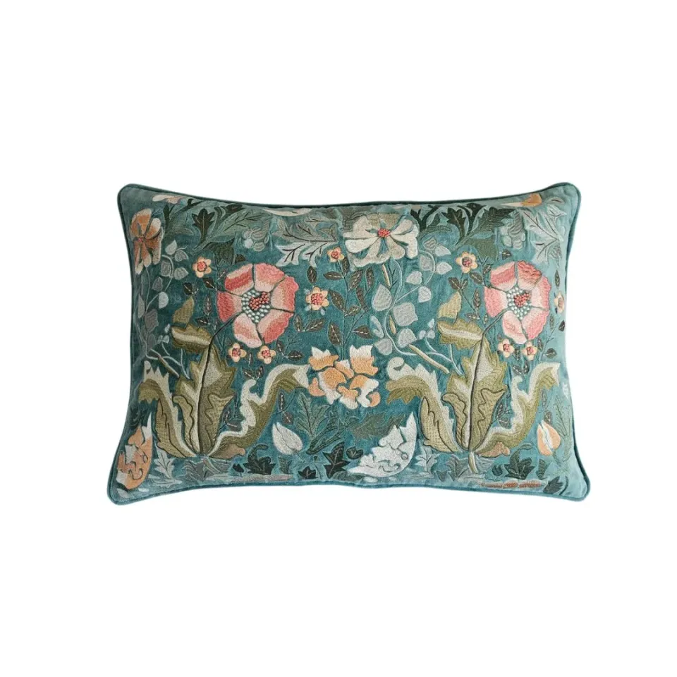 Les Ottomans EBC93 pudebetræk velour broderet