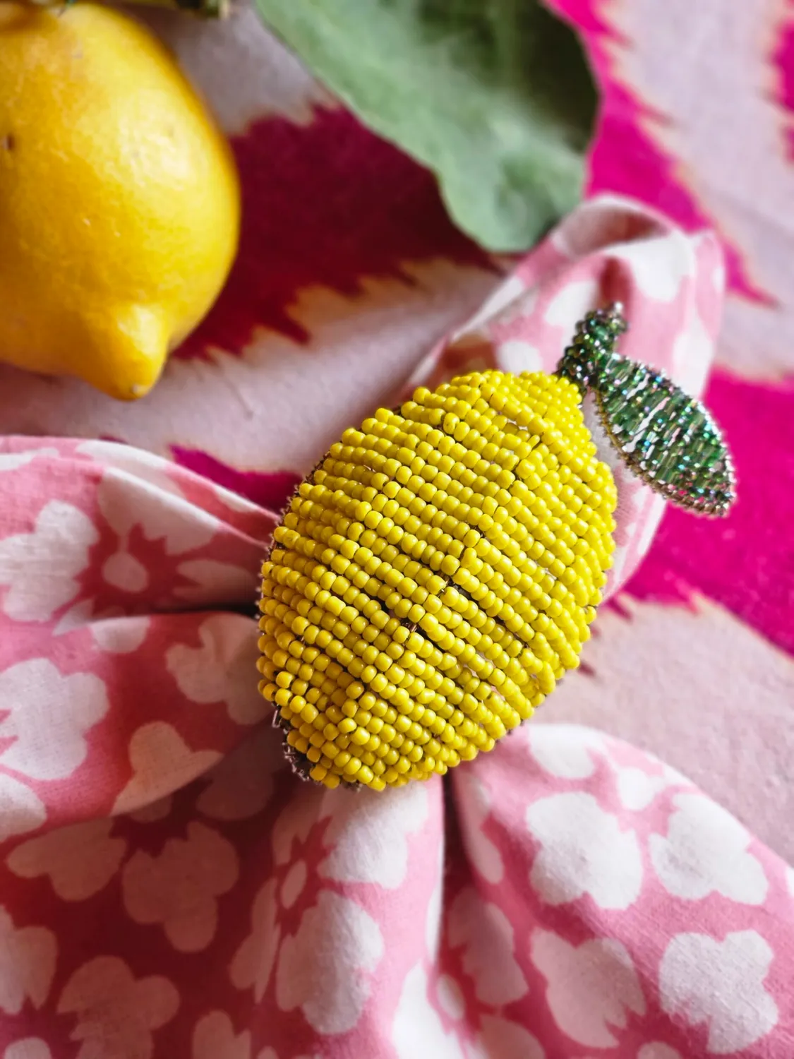 Les Ottomans Limone servietringe 2 stk perler