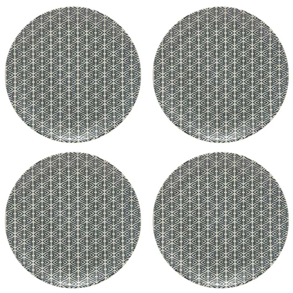 Costa Nova Elements Diamond Weave tallerken 4 stk beige