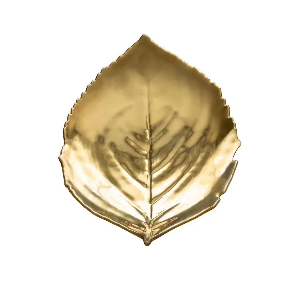 Costa Nova Riviera Hydrangea Leaf fad Or guld stentøj