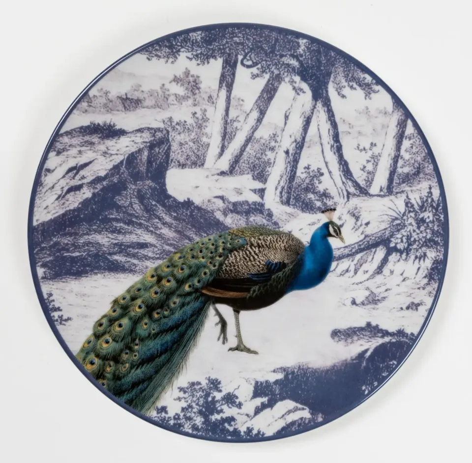 Les Ottomans La Menagerie Ottomane MEN04 desserttallerken porcelæn tropisk