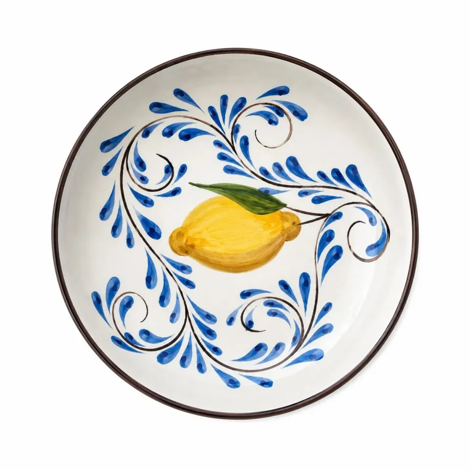 Les Ottomans Positano skål keramik POC04 citron