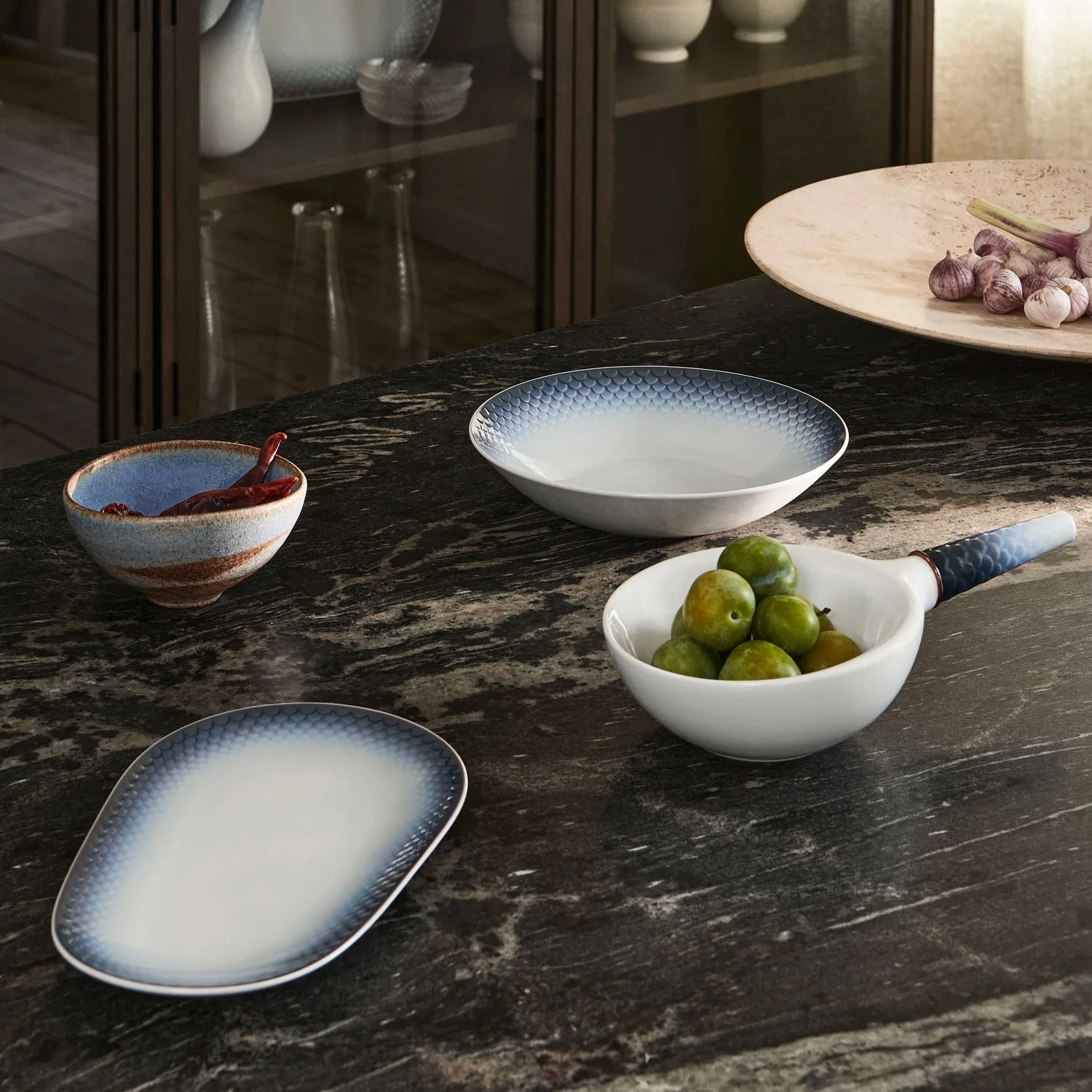 Kgl. Porcelæn HAV hybridskål 46 cl porcelænsskål blå