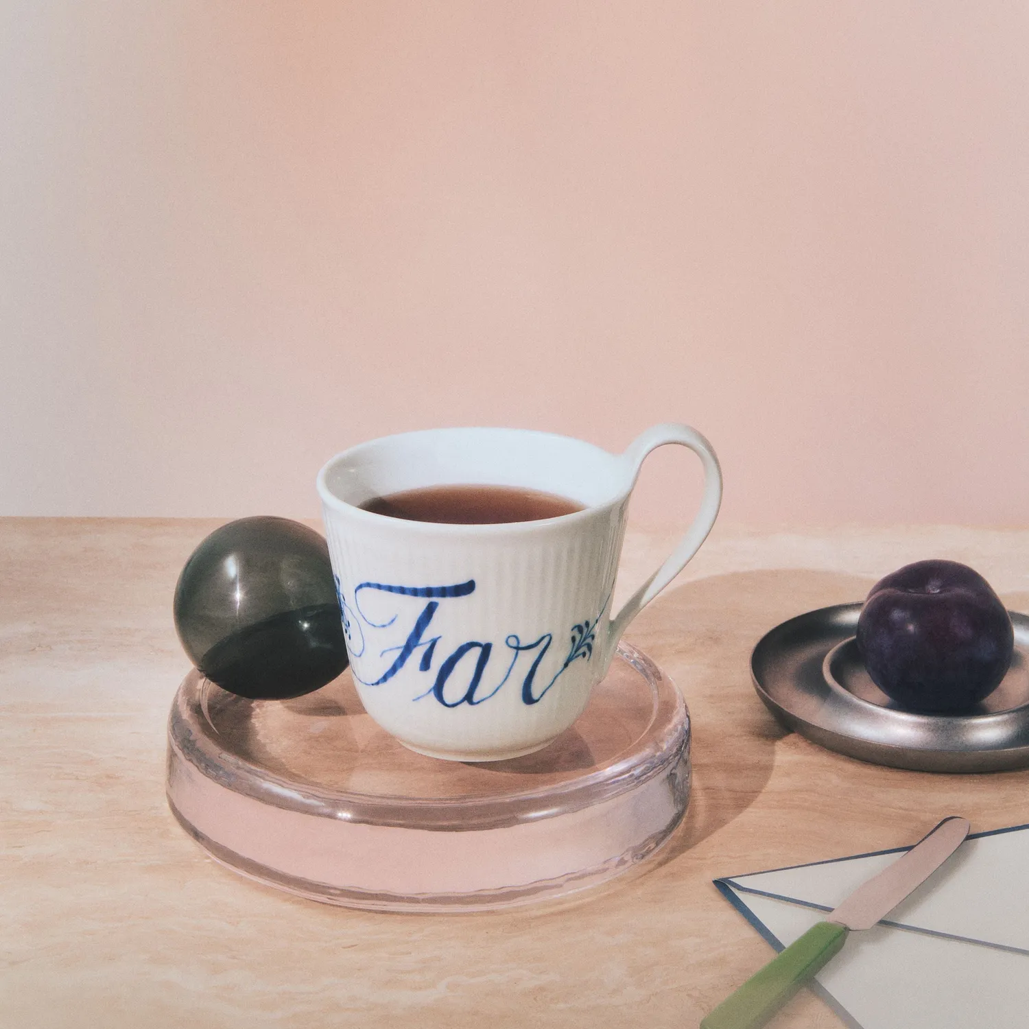Royal Copenhagen Alfabet højhankskop Far 33 cl