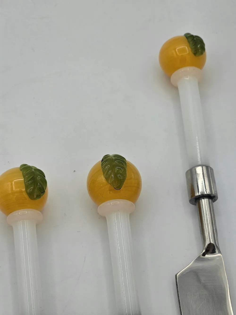 Les Ottomans bestiksæt med citron i glas
