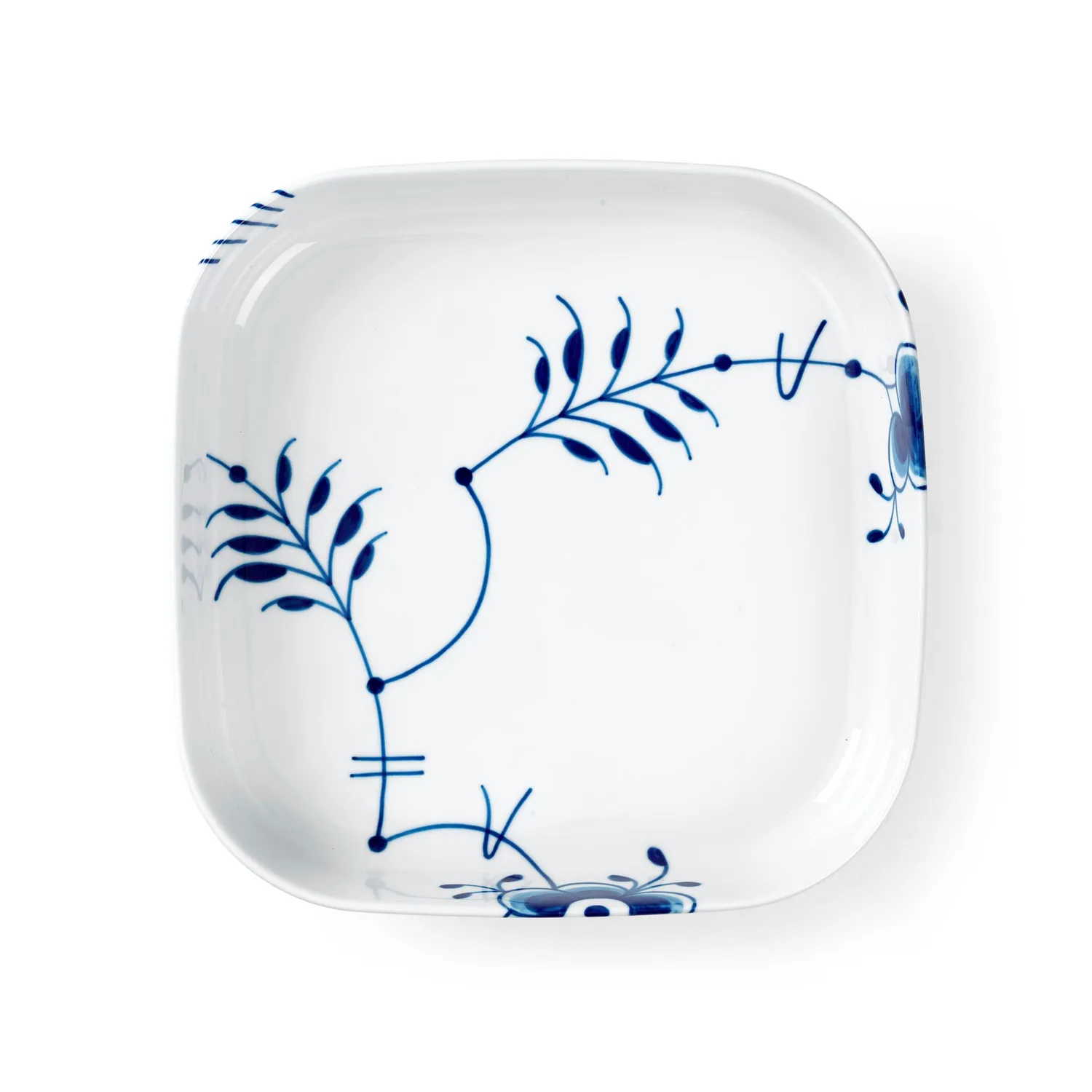 Kgl. Porcelæn Blå Mega Riflet ovnfast fad 25 cm