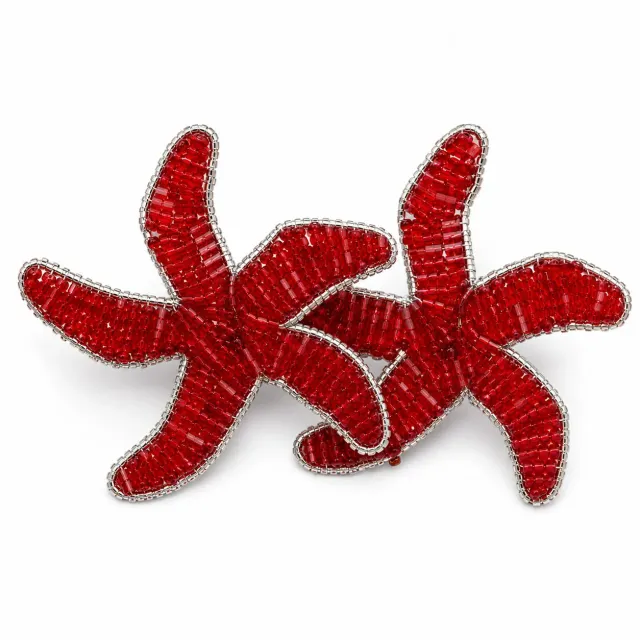 Les Ottomans TKB08 servietringe perler sæt 2 farverige