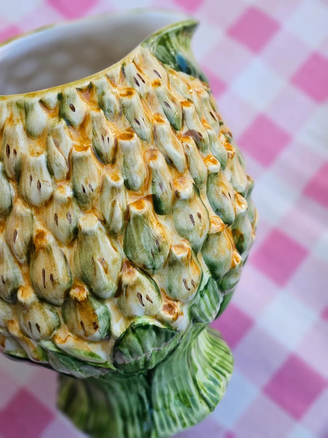 Les Ottomans Ananas kande vase keramik håndmalet