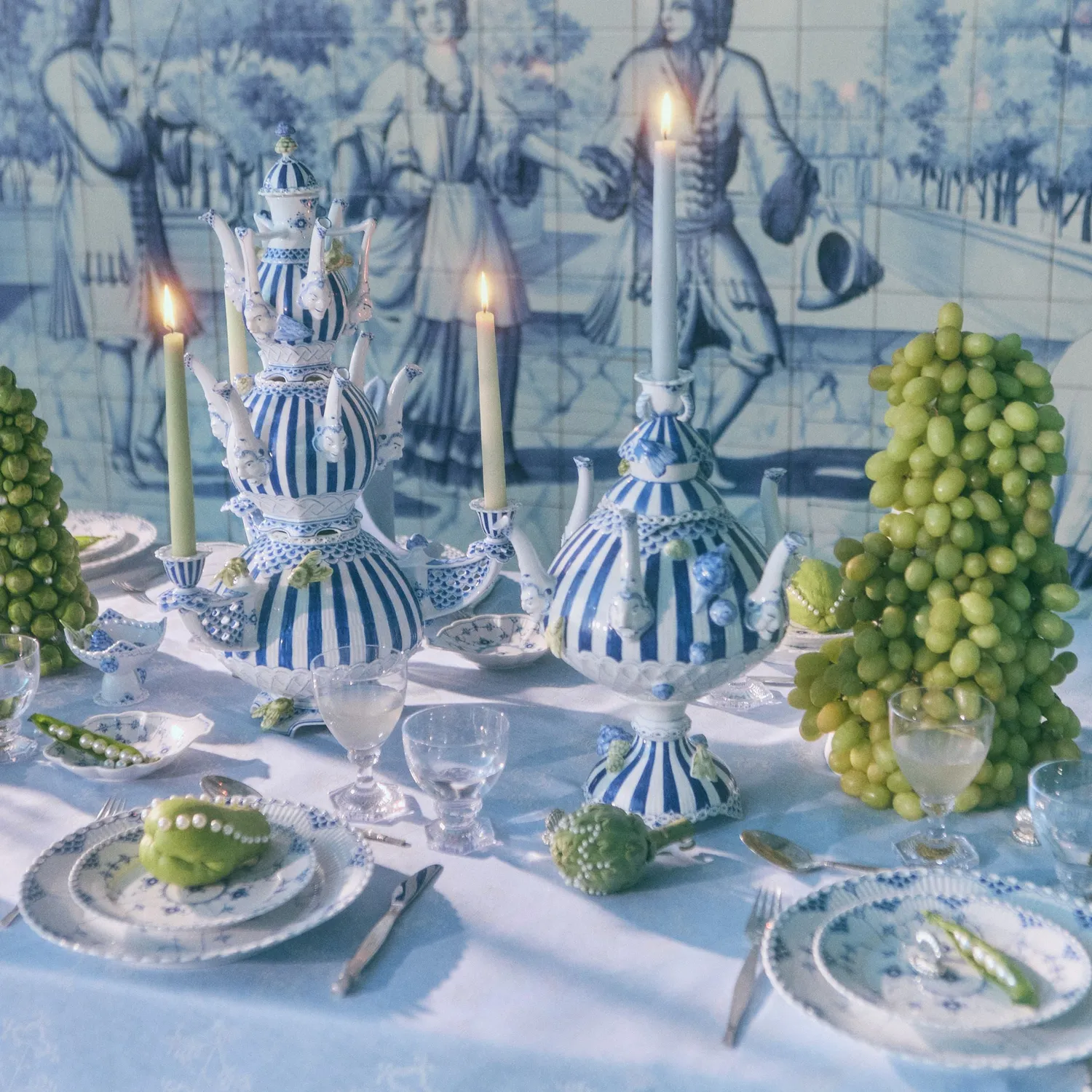 Kgl. Porcelæn Aurora vandglas 27 cl 2 stk krystal