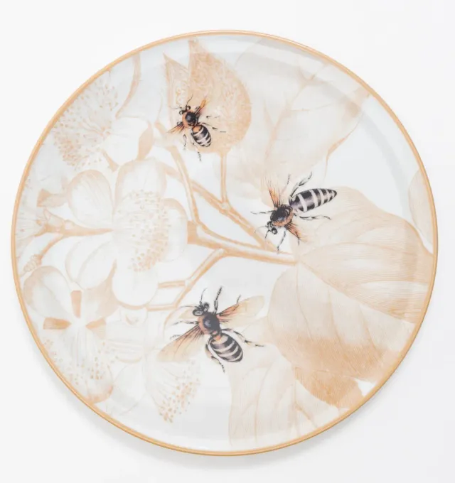 Les Ottomans Menagerie MEN08 middagstallerken porcelæn
