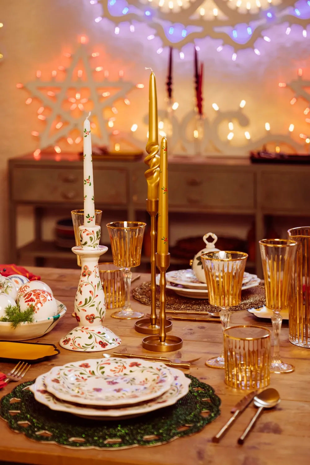 Les Ottomans CG09 tumbler glas guld Murano sæt 4 stk