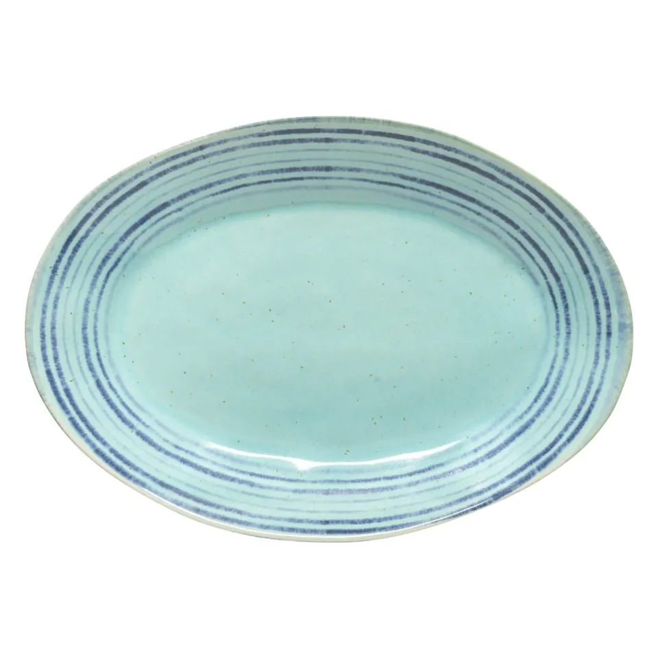 Costa Nova Nantucket fad ovalt aqua blue stentøj