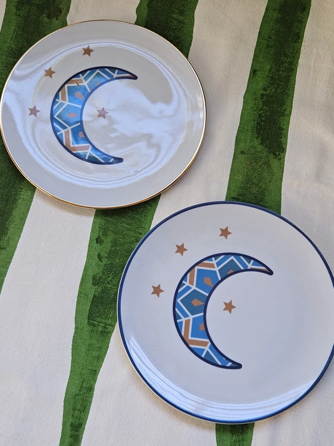 Les Ottomans Moon desserttallerken porcelæn 2 stk