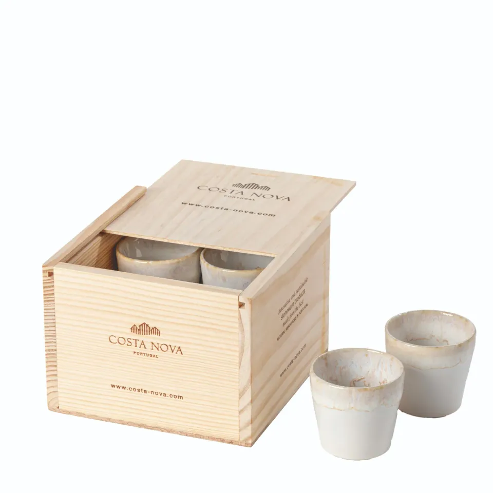 Costa Nova Grespresso espressokopper 8 stk hvid stentøj