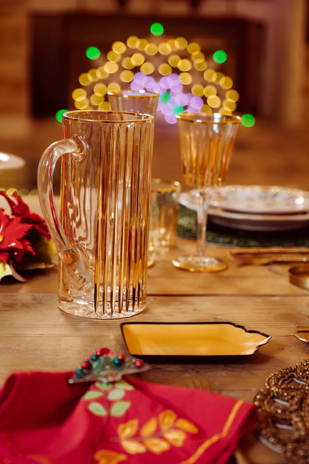 Les Ottomans CGJ03 glaskande krystal guld
