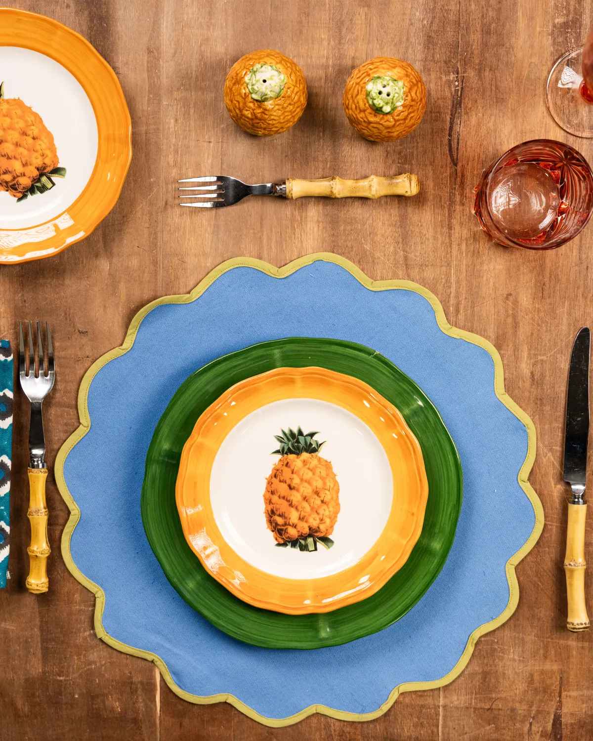 Les Ottomans Botanica ananas desserttallerken keramik