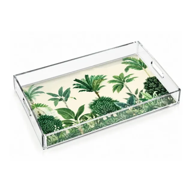 Les Ottomans LTT04 serveringsbakke Tropical lakeret