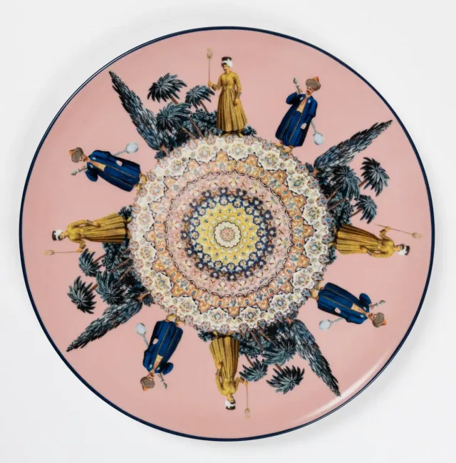 Les Ottomans Costantinopoli COST10 desserttallerken porcelæn farverig