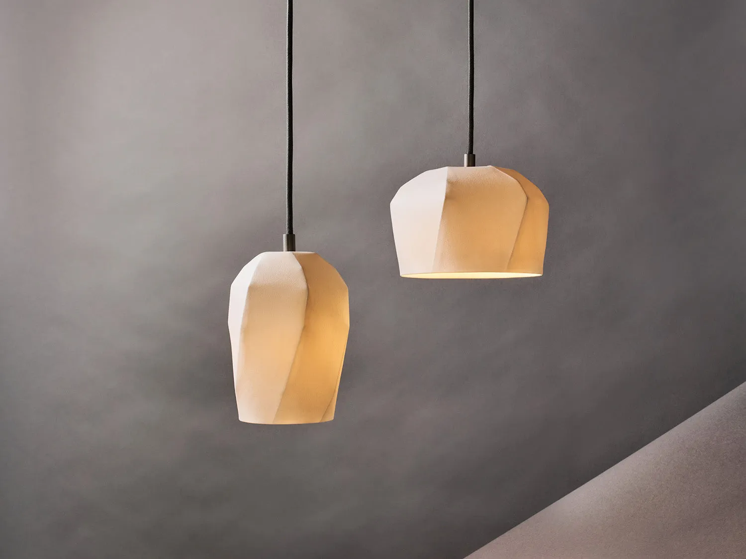 Nymphenburg Lightscape Alpha pendel hvid porcelæn