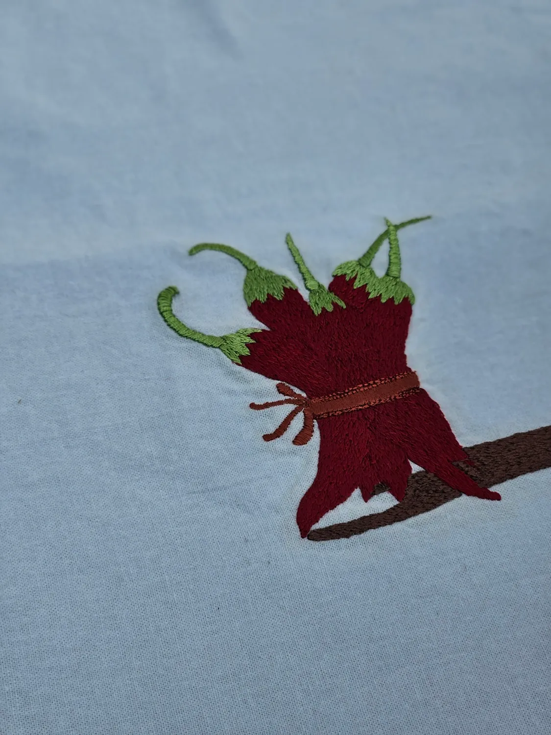Les Ottomans Giardino runde dækkeservietter bomuld sæt 3 broderet