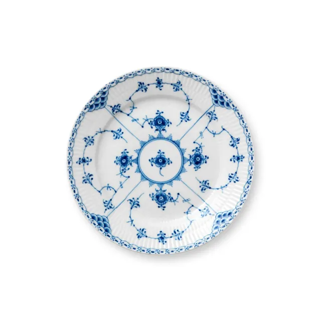 Kgl. Porcelæn Musselmalet Halvblonde tallerken 19 cm