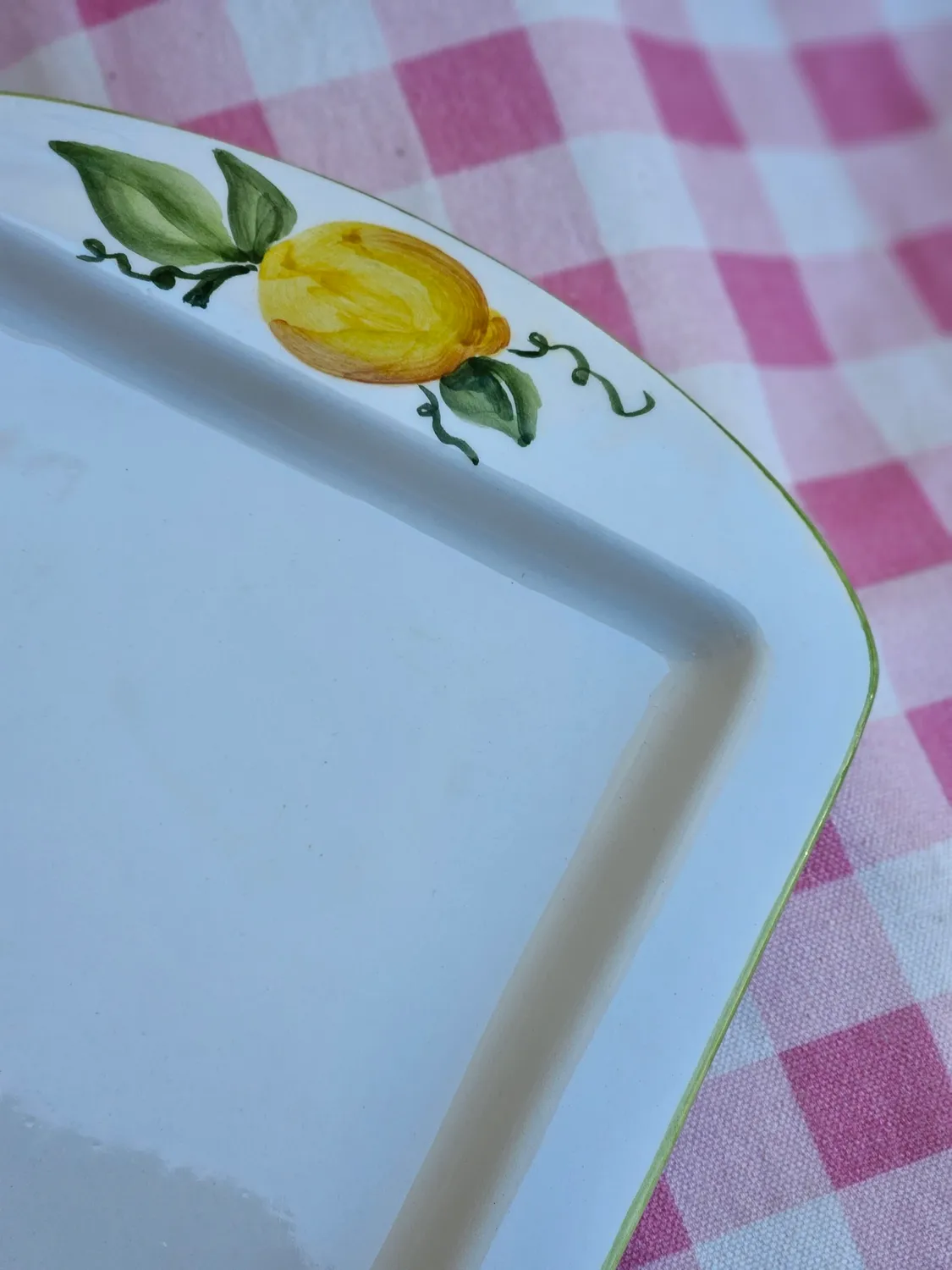 Les Ottomans Limone fad keramik citron håndmalet