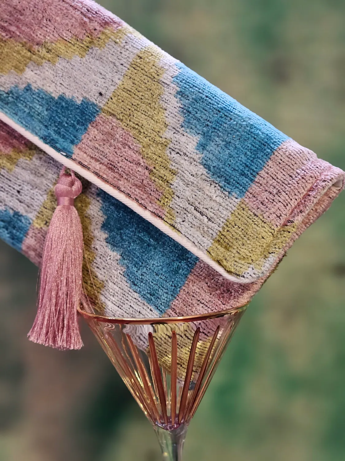 Les Ottomans Velluto di Seta #200 clutch silkevelour ikat