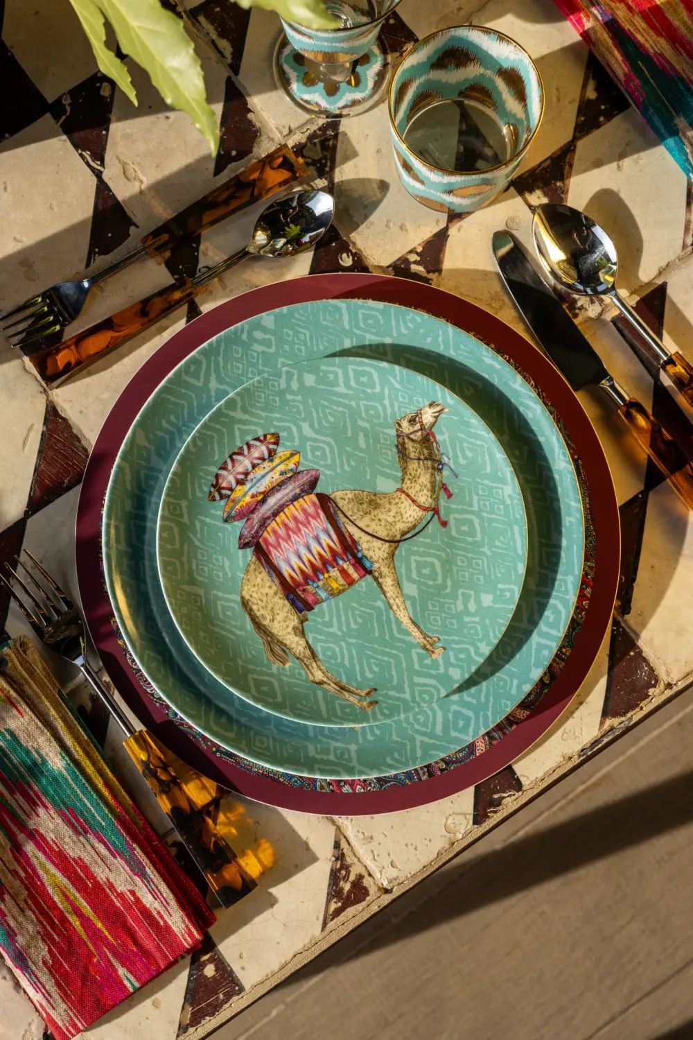Les Ottomans Matthew Williamson Camel tallerken porcelæn