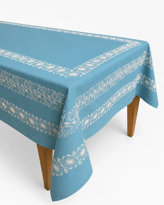 Les Ottomans EBT25 dug i bomuld med broderi