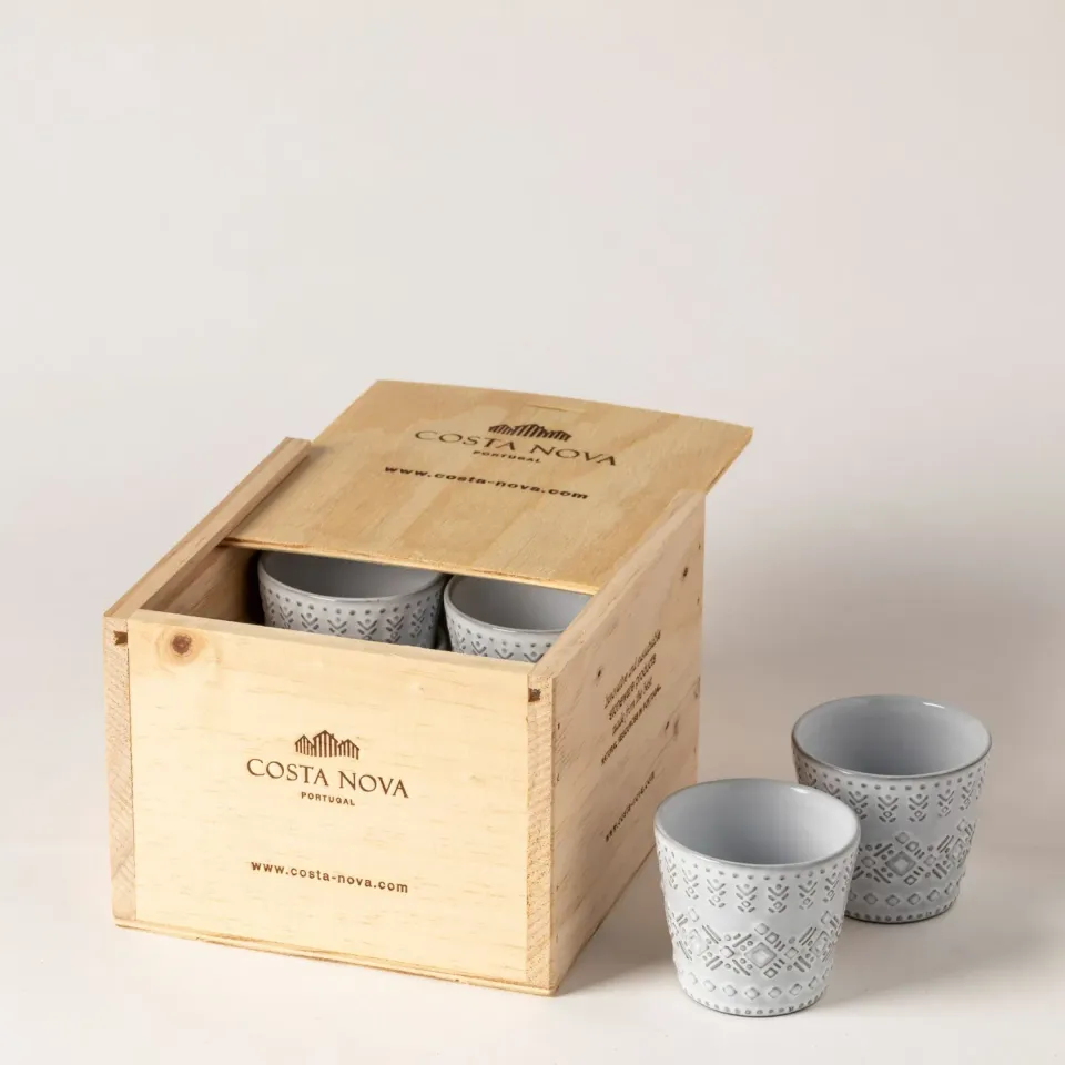 Costa Nova Grespresso espressokopper 8 stk hvid colombia