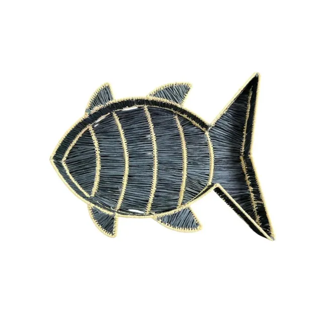 Les Ottomans RBT01 kurv fisk raffia