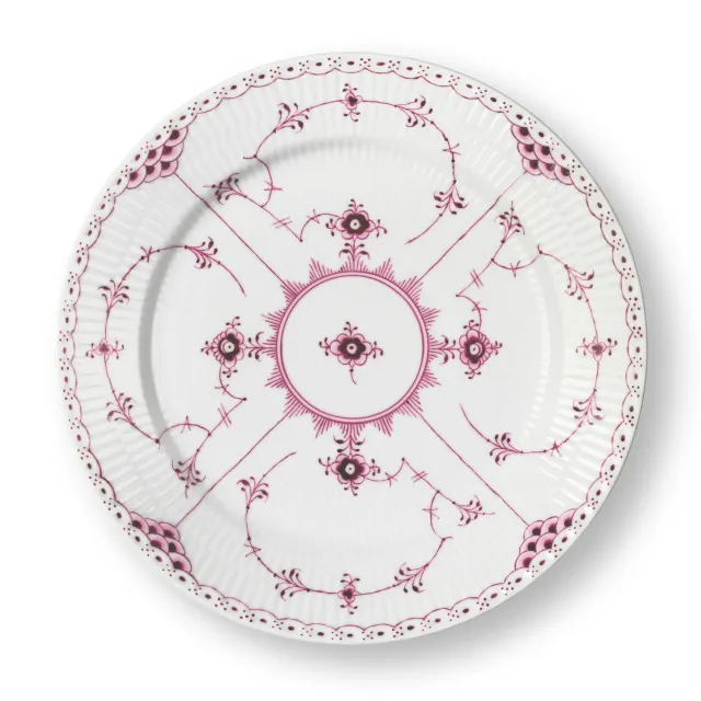 Kgl. Porcelæn Purpur Halvblonde tallerken 27 cm