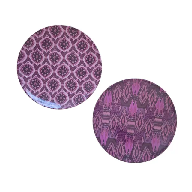 Les Ottomans Ikat desserttallerkener porcelæn 2 stk