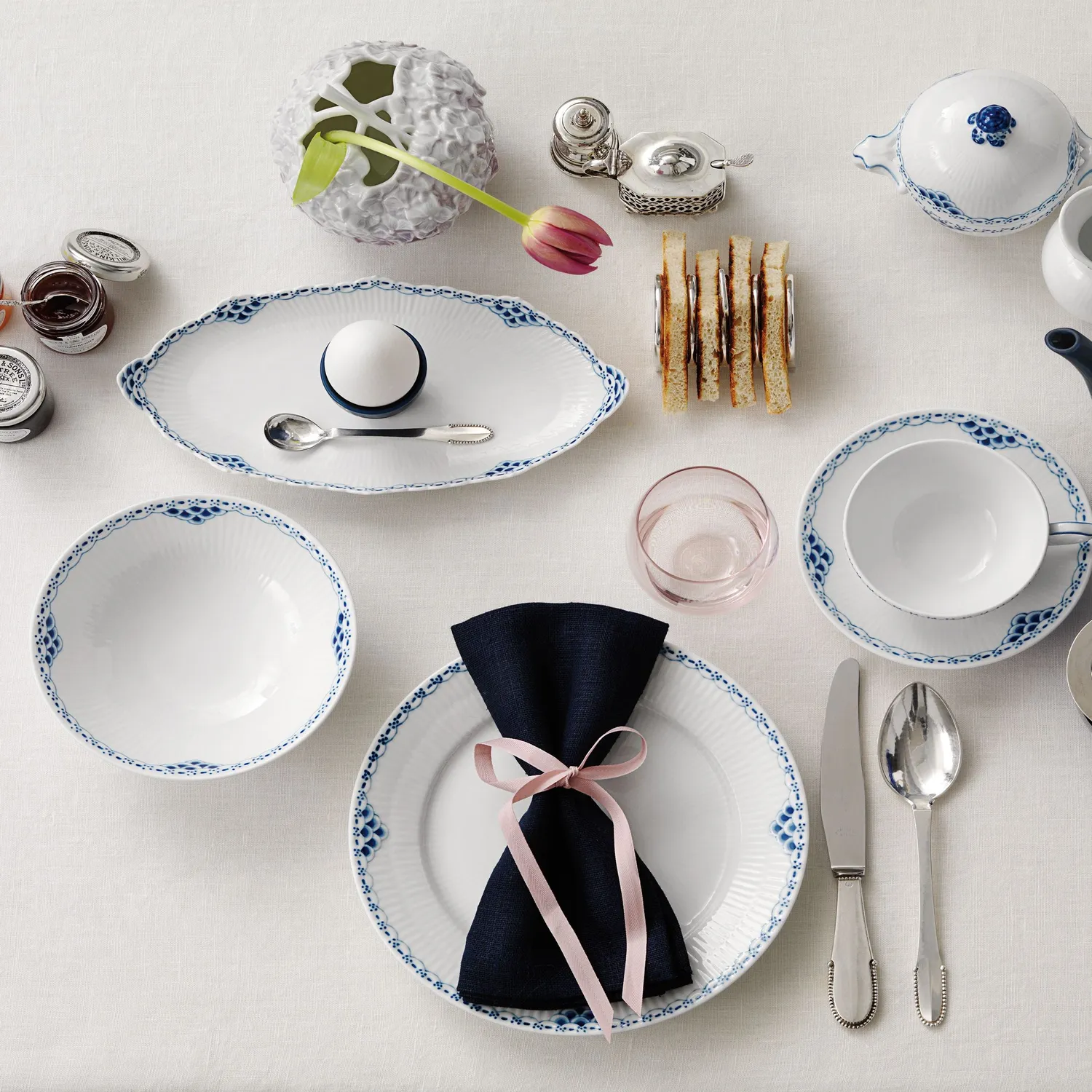 Royal Copenhagen Prinsesse kop med underkop 20 cl tekop