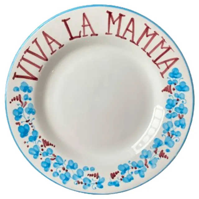 Les Ottomans Bella Italia middagstallerken håndmalet