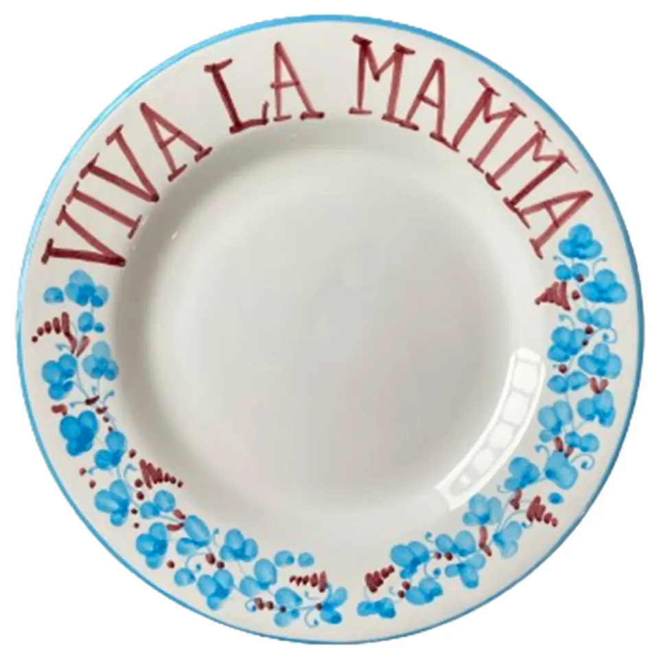 Les Ottomans Bella Italia middagstallerken håndmalet