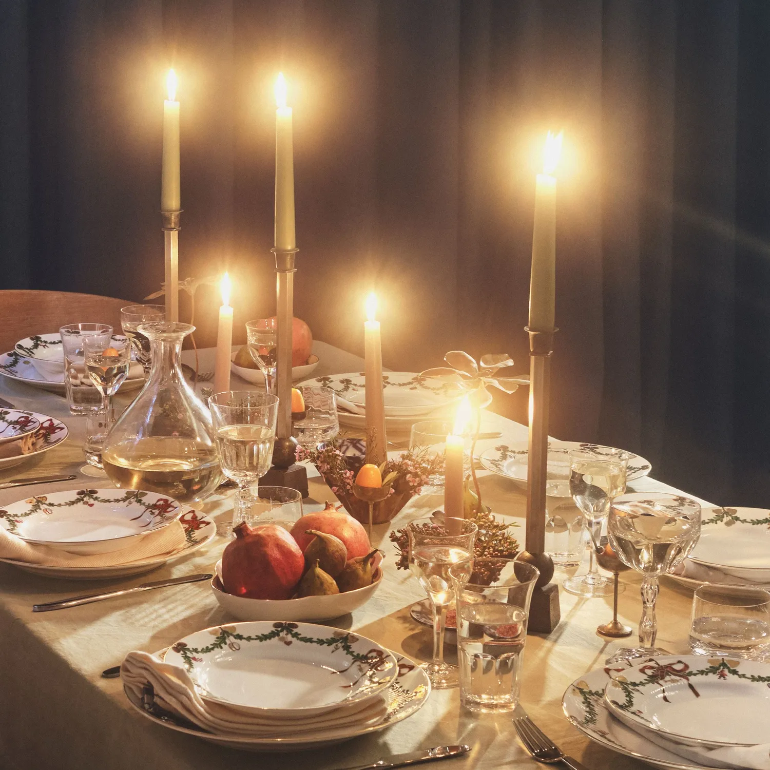 Royal Copenhagen Stjerne Riflet Jul tallerken 21 cm juleporcelæn