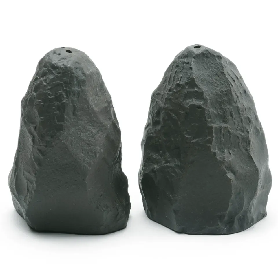 1882-Ltd Crockery Black Salt & Pepper sæt sort stentøj