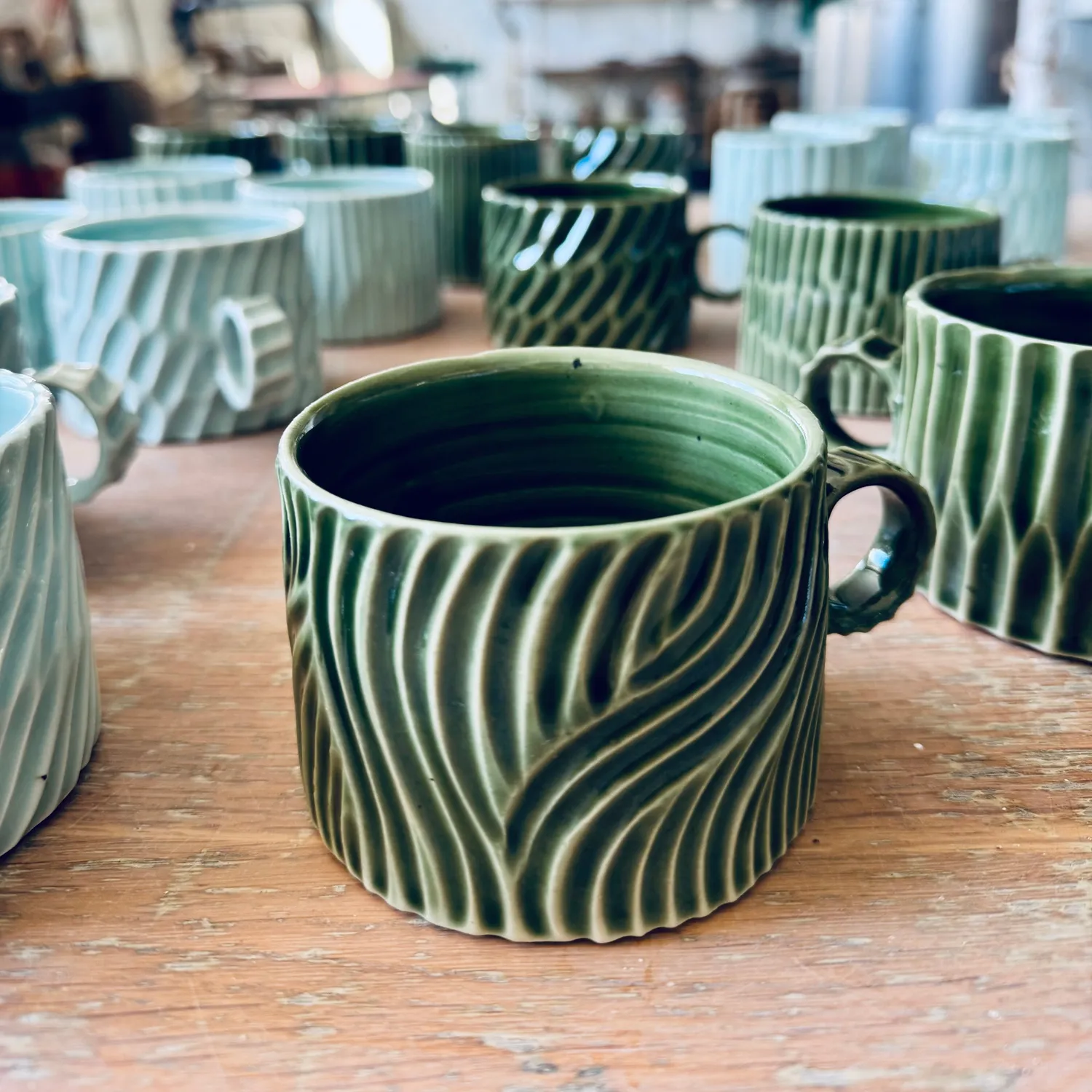 Marie Debié Ceramics Carved kop 200 ml stentøj